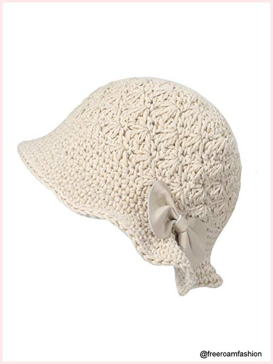 Handmade Crochet Bucket Hat Cotton Knit Cloche Bowler Hat main image 5